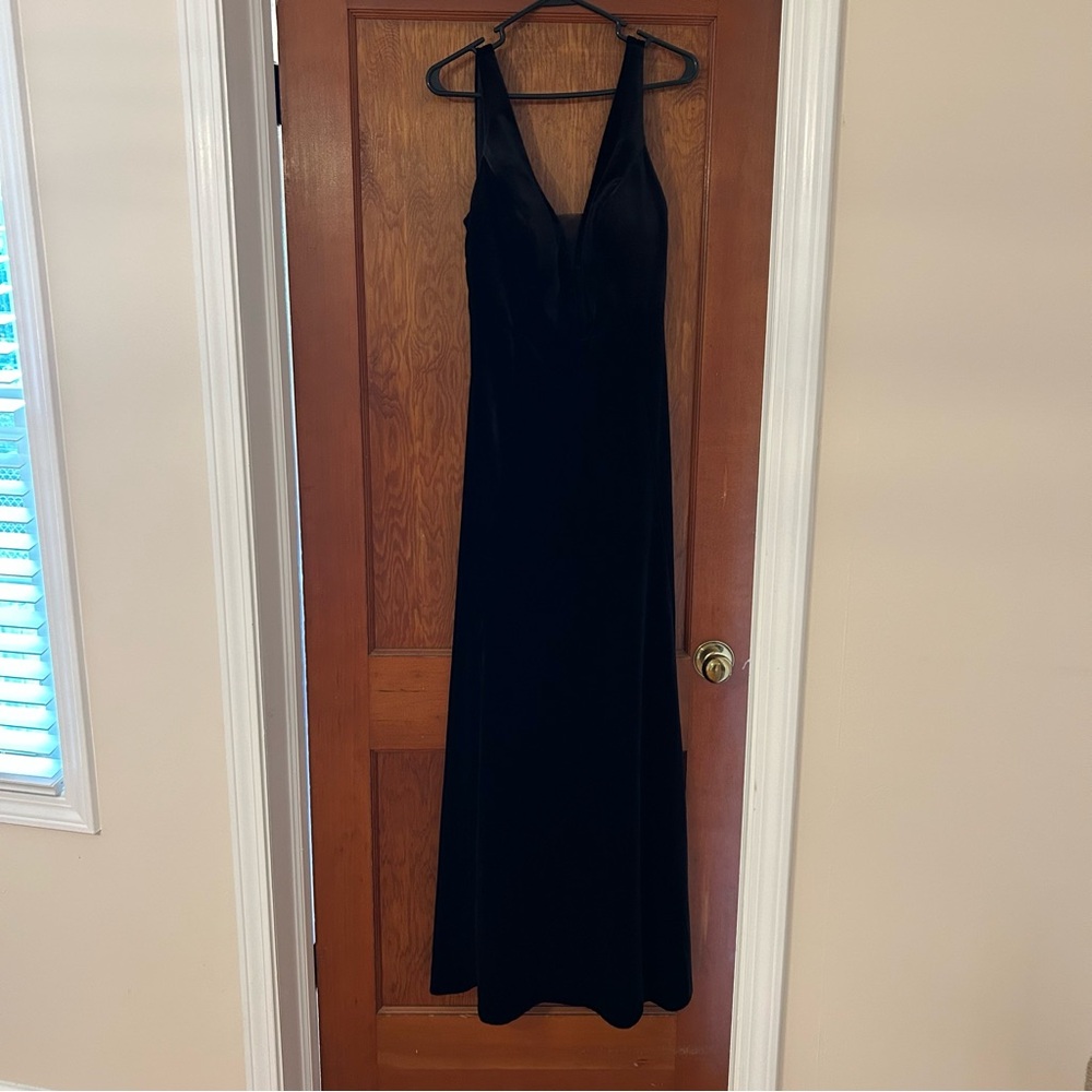 Azazie velvet bridesmaid dress